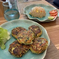 Tofu cakes  at Illumination Café in Koh Samui