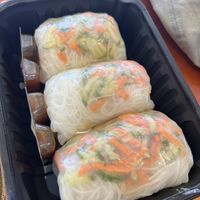 Rice paper rolls   at Kulata Academy Cafe in Yulara