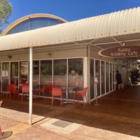 The cafe from outside   at Kulata Academy Cafe in Yulara