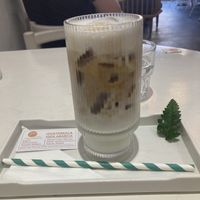 My accidentally cows milk latte  at 25s Cafe in Hoi An