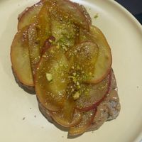 Caramelised apple peanut butter toast - super fresh and delicious bread!!!  at 25s Cafe in Hoi An