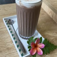 Iced chocolate with soy milkk  at 25s Cafe in Hoi An
