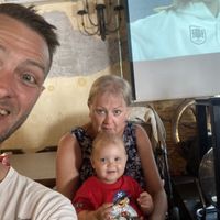 Watching football   at Grace O'malleys  in Salou