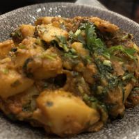 Bombay potatoes   at Nu Delhi Restaurant Lounge in Belfast