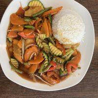 Rice and vegetablea  at Dr Wok in Lutherstadt Wittenberg