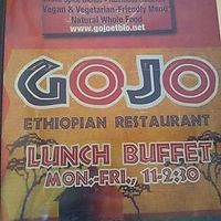 menu at Gojo Ethiopian in Nashville