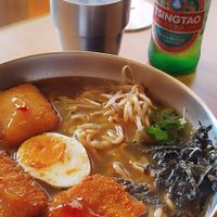 Vegetarian ramen 🍜   at Panda Cantina in Lisbon