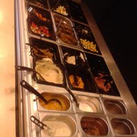 Sauces and toppings at Marrakesh Cafe in Warsaw