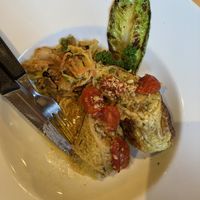 Vegane Wirsingrouladen mit Polenta-Pilzfüllung und Wintergemüse  at Hexenlochmühle in Furtwangen