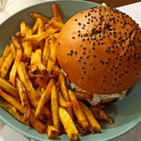 Le Marina with fries at Le Lapin Noir in Rennes