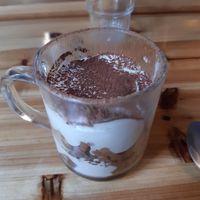 Tiramisu (le meilleur dessert que j'ai mangé chez eux pour l'instant) at Le Lapin Noir in Rennes