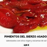 Pimientos asados veganos at La Bodega de Godivah in Ponferrada