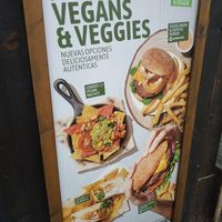 Vegan options at RIBS in Zaragoza