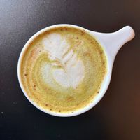 Matcha latte with oat milkk  at ContempoRoast Coffee & Roastery in Centerville