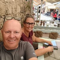 Vegan pizza is their only option but very nice and the location is amazing at The Pine in Famagusta