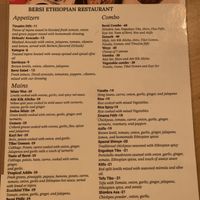   at Bersi Ethiopian Restaurant in Brooklyn