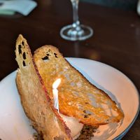 It was my birthday, so they put a candle on it. ❤️ at Fabrik in Austin