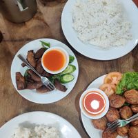 Mushrooms and tofu balls at Mercy House in Phnom Penh