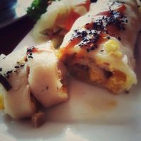 sweetcorn with ham pancake at Mercy House in Phnom Penh