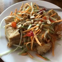 Sweet and sour tofu ($1.5) at Mercy House in Phnom Penh