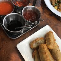 Spring rolls at Mercy House in Phnom Penh