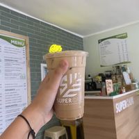 vegan spanish latte  at SuperCafe PH  in Quezon City