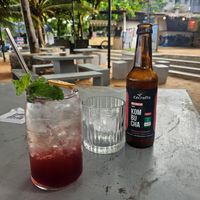 Hibiscus Lemonade and Watermelon Kombucha at Abrazo in Trincomalee