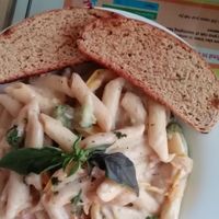 Creamy garlic pasta at Carrots - Cloud Kitchen in Bangalore