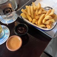 Fries with bbq and burger sauce (already vegan)  at Ruff's Burger in Ansbach