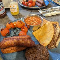 Vegan breakfast platter at An Talla in Inverness