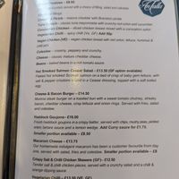 menu at An Talla in Inverness