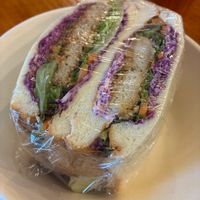 Special monthly vegan meetup item: katsu sando at Taiwan Rakuzen - 台湾ベジキッチン楽膳 in Osaka