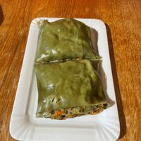 Vegan Swabian "Maultasche" at Herr Kächele Maultaschen und mehr in Stuttgart