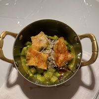 Gnocchi from zucchini   at Sensi Restaurant in Amalfi