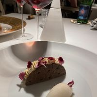 Desert! White chocolate   at Sensi Restaurant in Amalfi