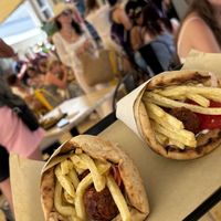 Rote Bete Falafel Pita   at To Steki  in Paxos