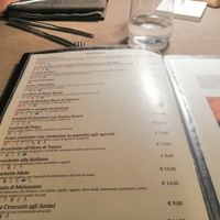 Appetizers menu at Ristorante Profumi Di Cous Cous in San Vito Lo Capo