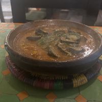 This picture doesn’t do it justice. It was a sight to delight - sizzling, fragrant and yummy. We were too busy eating to take more pics - highly recommend!!  at Shyadma's Vegan Food in Essaouira
