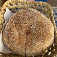 Complementary bread  at Shyadma's Vegan Food in Essaouira