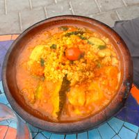 Vegetable Tanjine with lentils  at Shyadma's Vegan Food in Essaouira