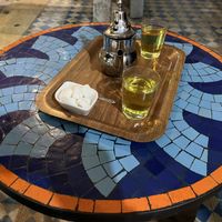 Verbena tea/thé à la verveine   at Shyadma's Vegan Food in Essaouira