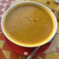 Pumpkin soup  at Shyadma's Vegan Food in Essaouira