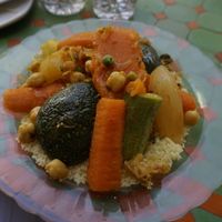 Couscous vegetarien at Shyadma's Vegan Food in Essaouira