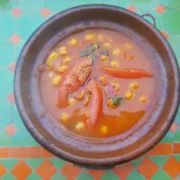 Chickpeas tajine at Shyadma's Vegan Food in Essaouira