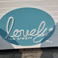 Lovely ice cream cart   at Lovely Ice Cream in Canmore