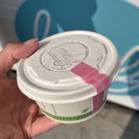 Compostable cup   at Lovely Ice Cream in Canmore