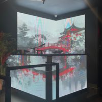 DJ booth (very clubby vibe) at MamaSushi in Hollywood