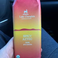 Chocolate up front, cinnamon in the middle, with a surprisingly spicy finish  at Lake Champlain Chocolates  in Burlington