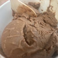 Mexican Chocolate vegan ice cream  at Moo Moo's Creamery in Cold Spring