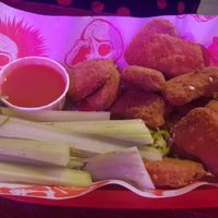 Nuggets and hot sauce with celery (!!!) at MOJO  in Harrogate